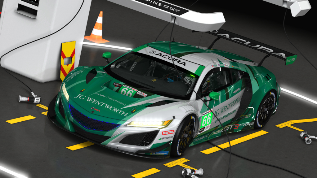 Acura NSX GT3 EVO22, skin 66 Gradient Racing 2023