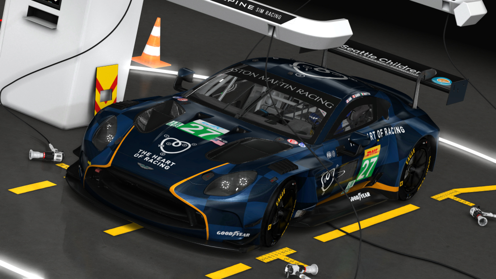 Aston Martin Vantage GT3 EVO, skin 2025 WEC #27 Heart Of Racing