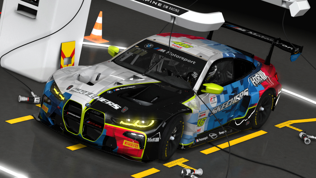 BMW M4 GT3, skin 2025 GTWC Team WRT #46 Spa