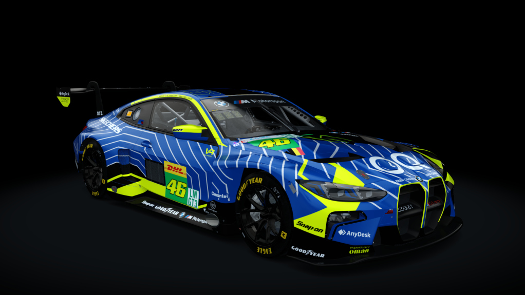 BMW M4 GT3 EVO, skin 2025 WEC #46 Team WRT
