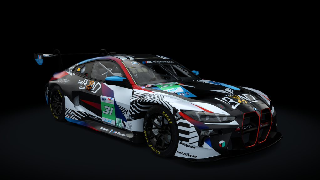 BMW M4 GT3 EVO, skin 2025 WEC The Bend Team WRT #31 LeMans