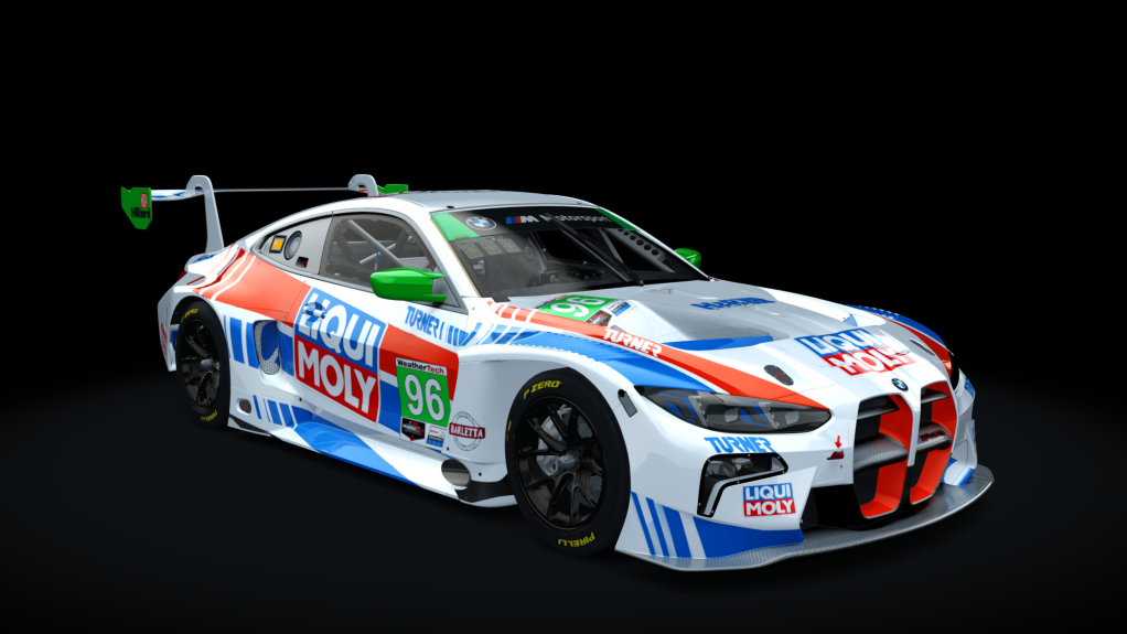 BMW M4 GT3 EVO, skin 96 Turner Motorsport Liqui Moly