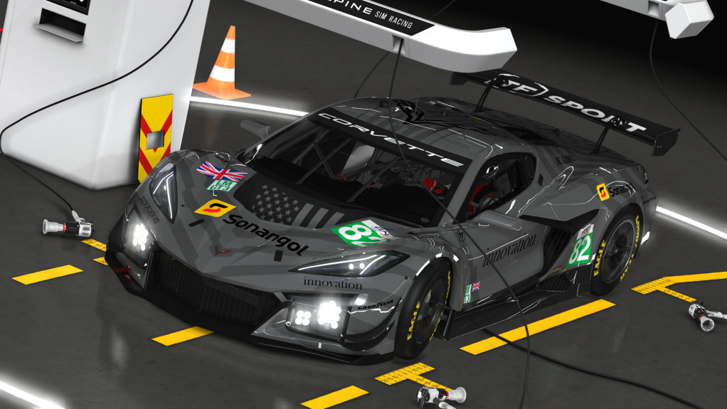 Chevrolet Corvette Z06 GT3.R, skin ELMS 2025 - TF Sport #82 Chrome