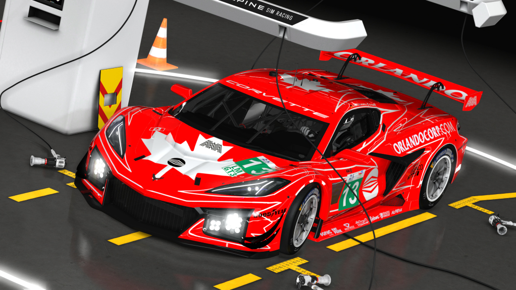 Chevrolet Corvette Z06 GT3.R, skin LM 2025 - AWA #13