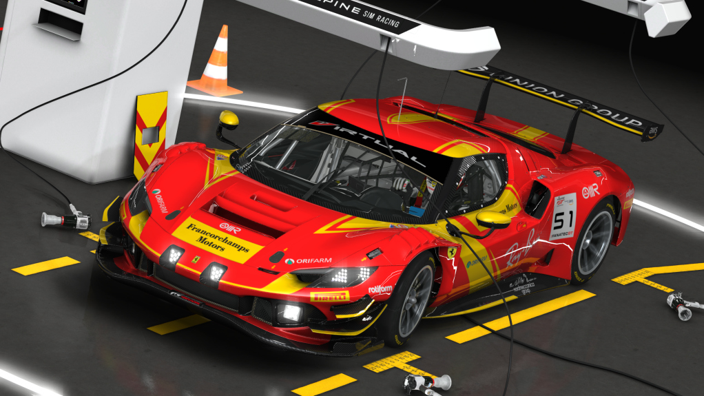 Ferrari 296 GT3, skin 2023_GTWC_51_AF Corse
