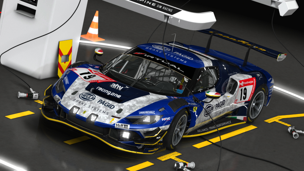 Ferrari 296 GT3, skin 2023_N24H_racingone_#19