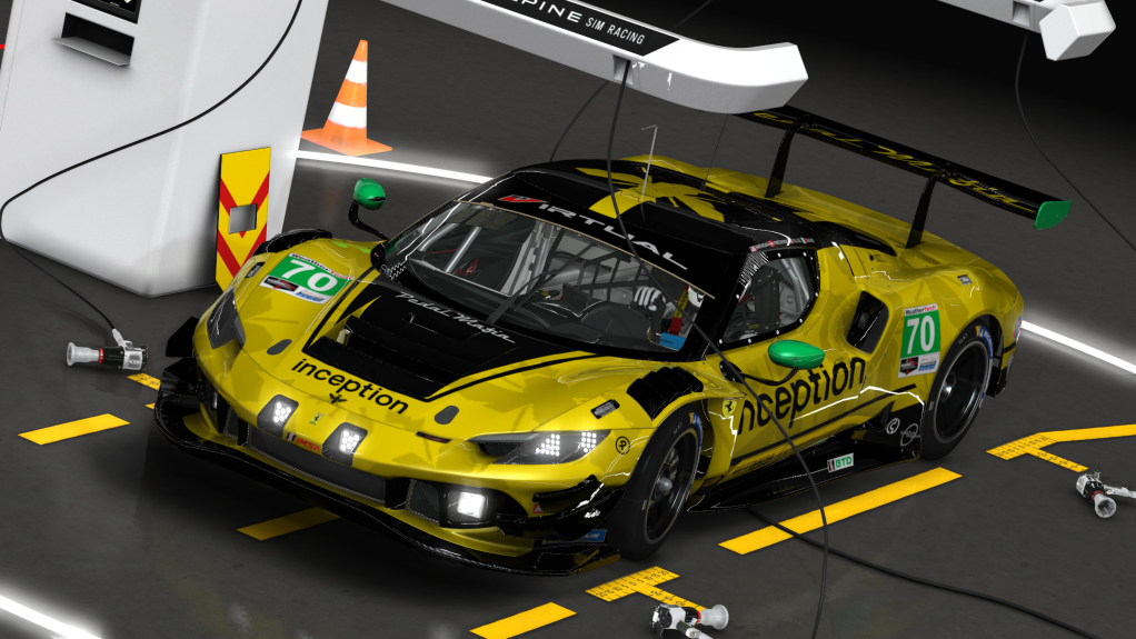 Ferrari 296 GT3, skin 2025 IMSA #70