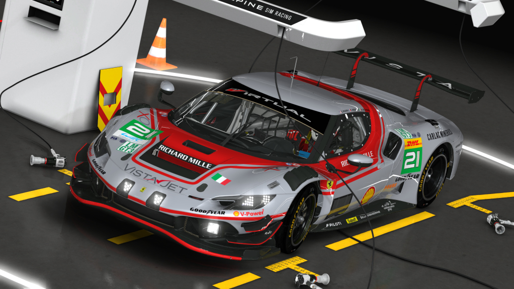 Ferrari 296 GT3, skin 2025 WEC #21 Vista AF Corse