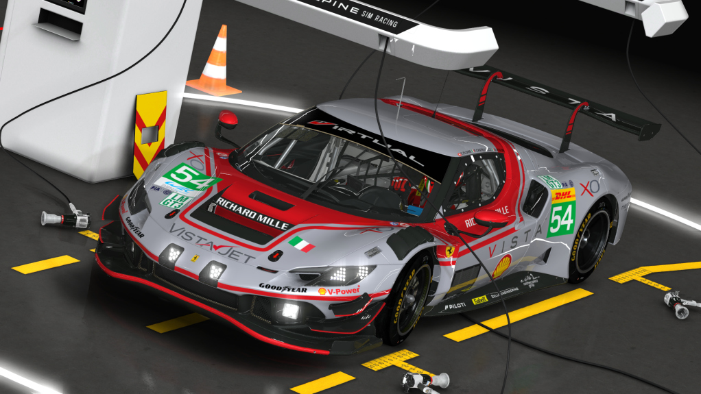 Ferrari 296 GT3, skin 2025 WEC #54 Vista AF Corse
