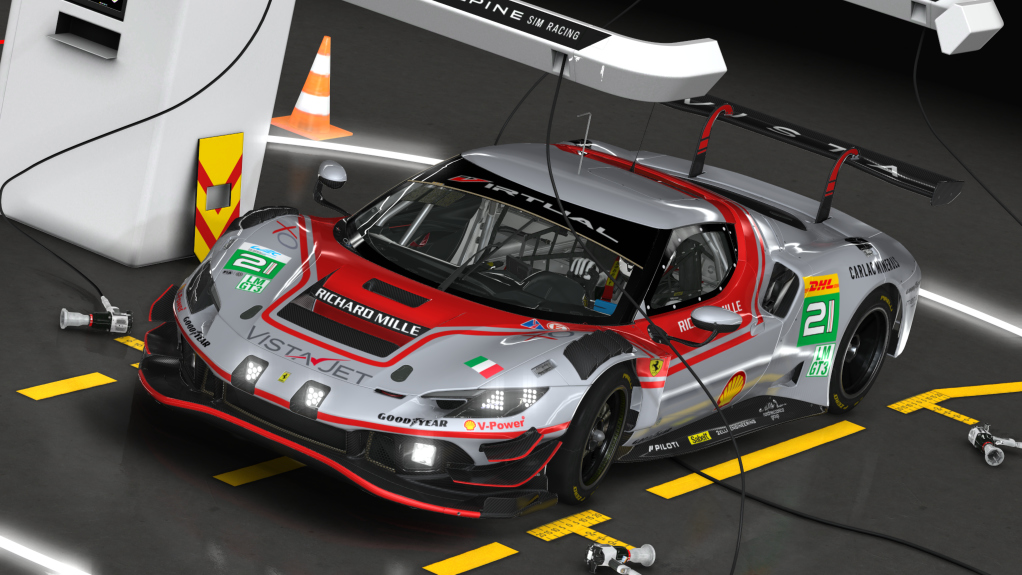 Ferrari 296 GT3, skin 2025 WEC - Vista AF Corse #21