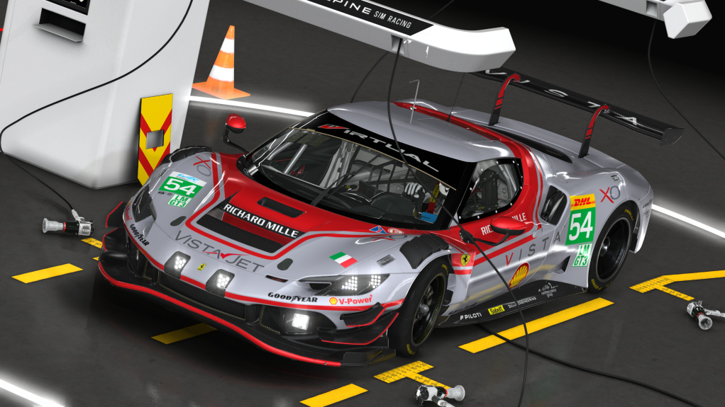 Ferrari 296 GT3, skin 2025 WEC - Vista AF Corse #54