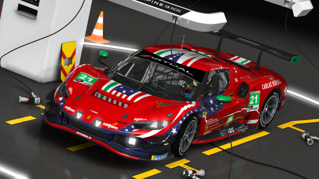Ferrari 296 GT3, skin 21 AF Corsa Rolex24