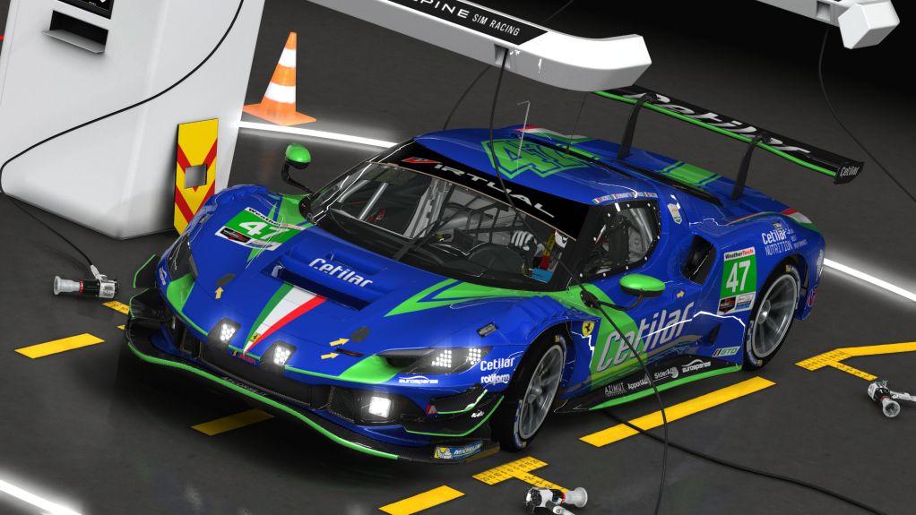 Ferrari 296 GT3, skin 47 Ceilar Competizione