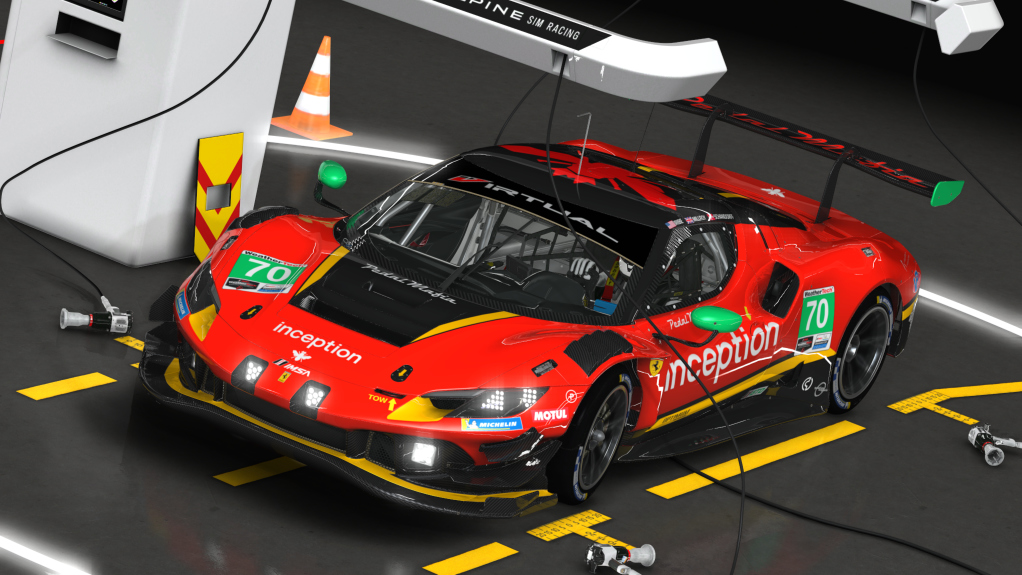 Ferrari 296 GT3, skin 70 Inception Racing