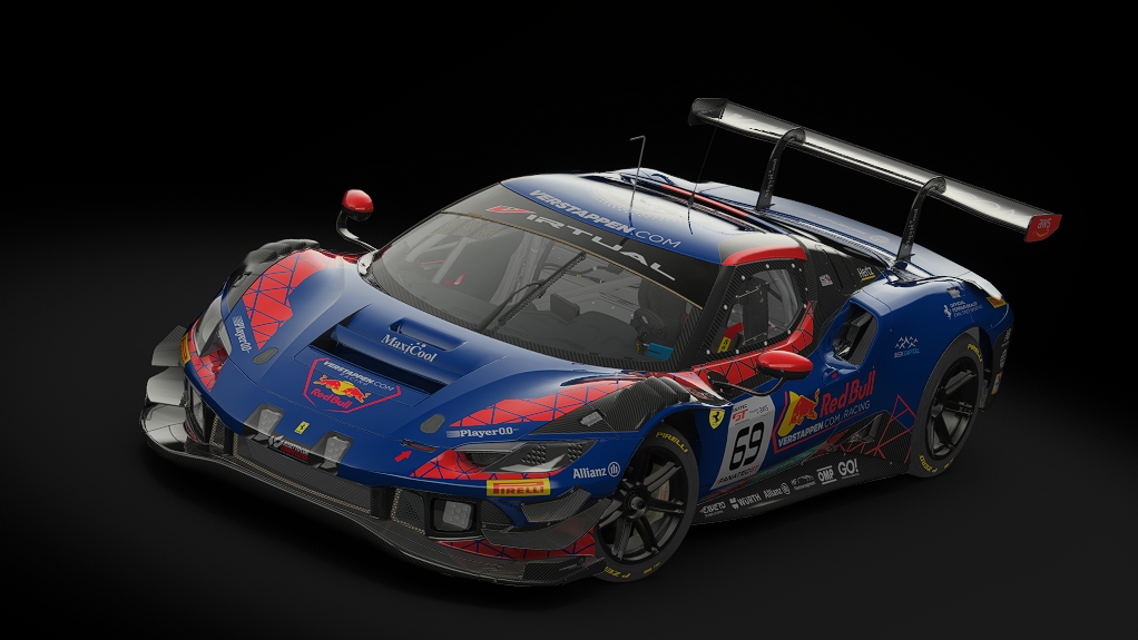 Ferrari 296 GT3, skin TNP MDR #69 M.GEIST - T15 Bathurst
