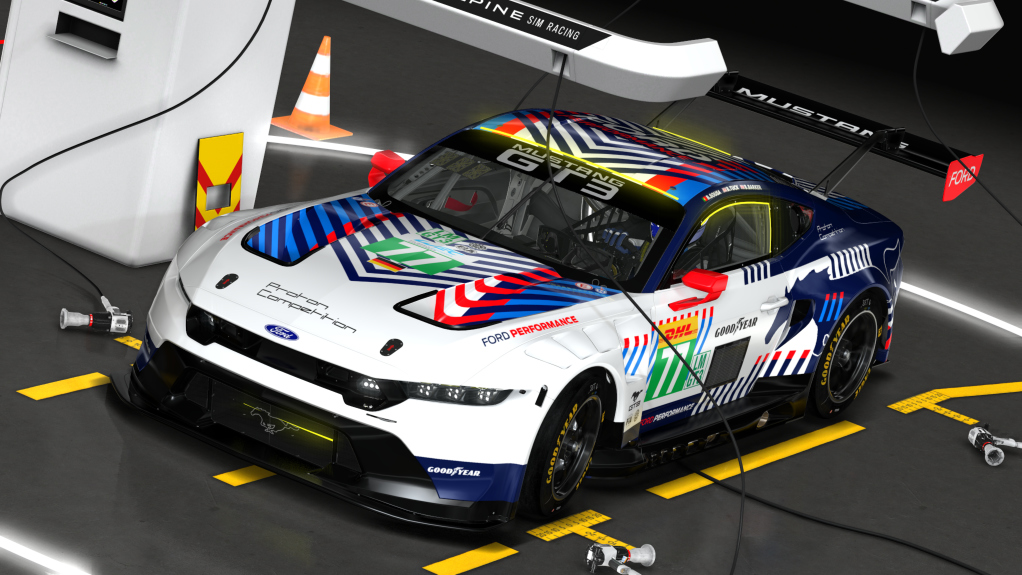 Ford Mustang GT3, skin 2025 WEC #77 Proton Competition
