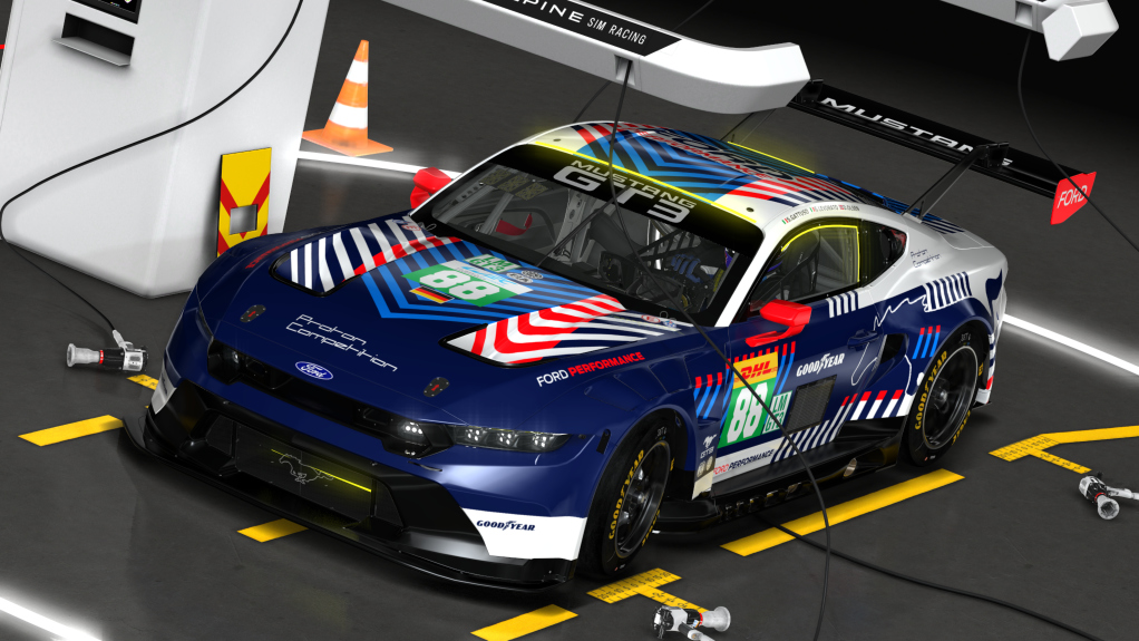 Ford Mustang GT3, skin 2025 WEC #88 Proton Competition