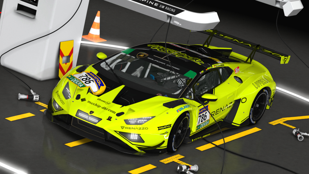 Lamborghini Huracán GT3 EVO2, skin 19 Iron Lynx Yellow - copia (2)