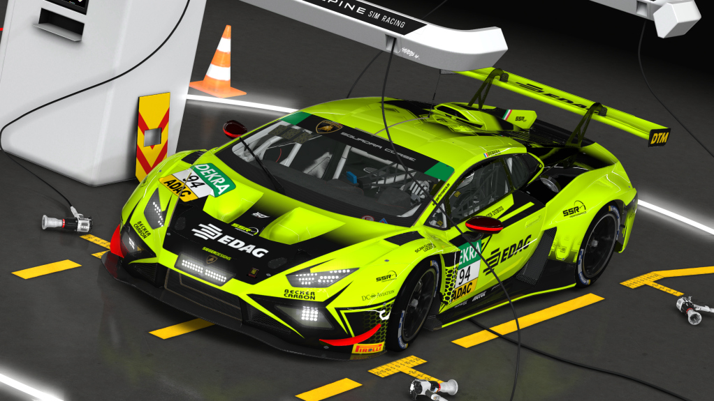 Lamborghini Huracán GT3 EVO2, skin 19 Iron Lynx Yellow - copia