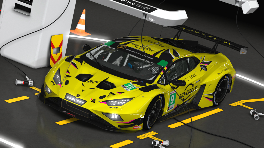 Lamborghini Huracán GT3 EVO2, skin 19 Iron Lynx Yellow