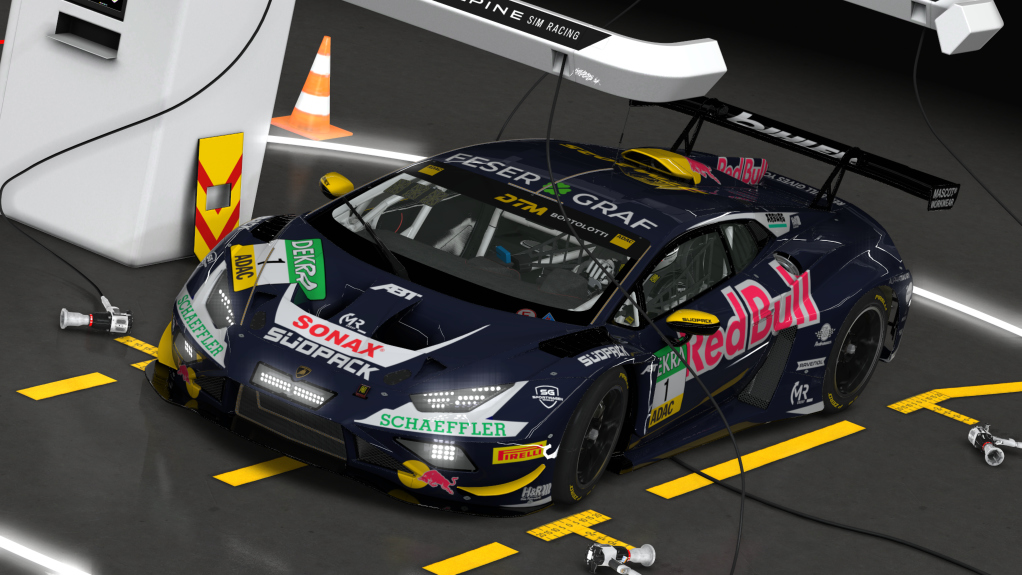 Lamborghini Huracán GT3 EVO2, skin 2025 DTM ABT Sportsline #1