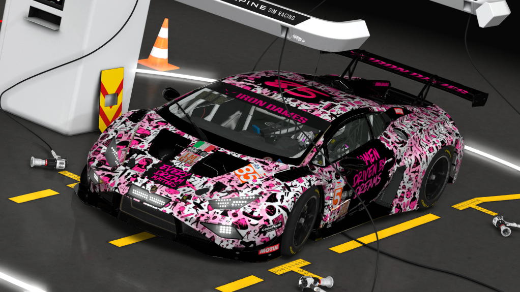 Lamborghini Huracán GT3 EVO2, skin 24hrs LeMans #85 IronDames