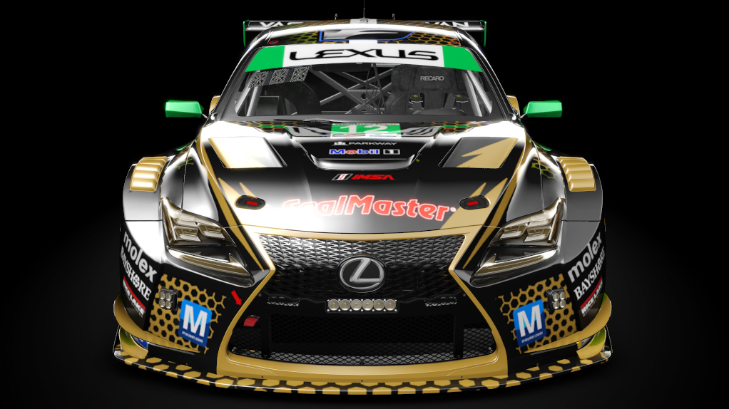 Lexus RC F GT3, skin 12 Vasser Sulivan Sebring