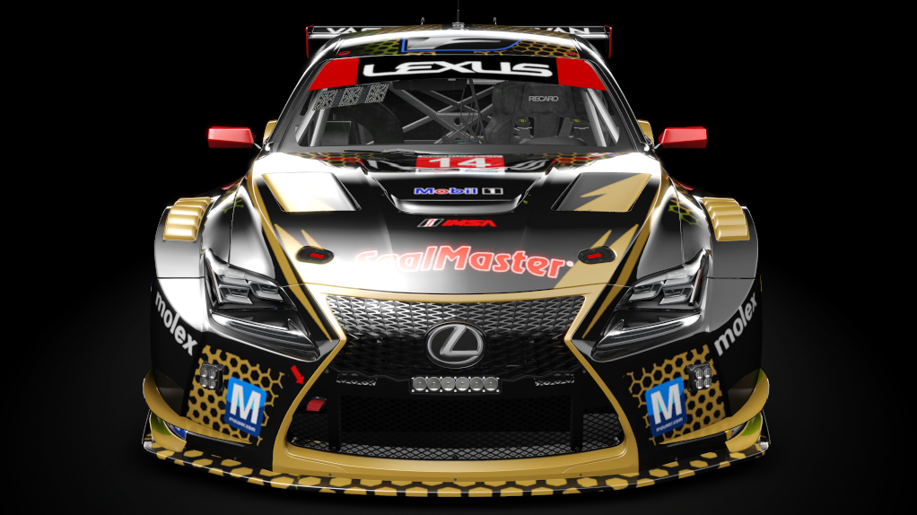 Lexus RC F GT3, skin 14 Vasser Sulivan Sebring