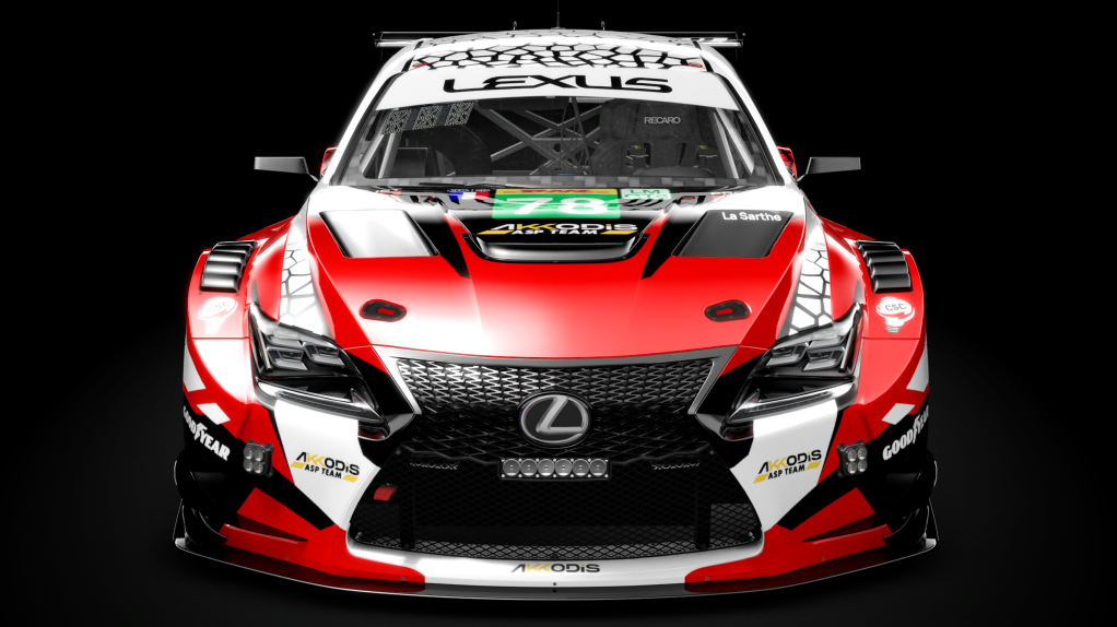 Lexus RC F GT3, skin 2025 WEC #78
