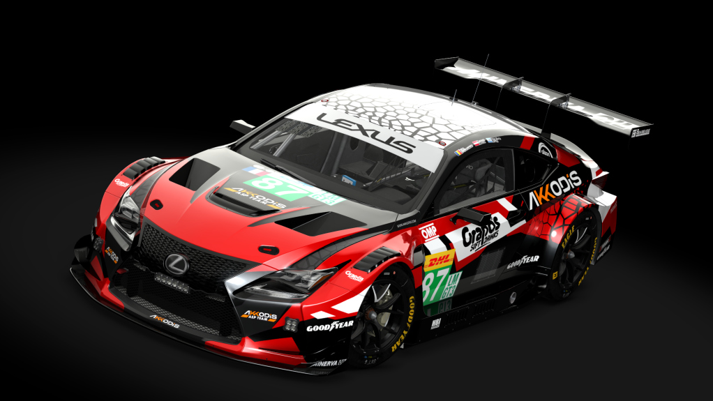 Lexus RC F GT3, skin 2025 WEC #87 Akkodis ASP Team
