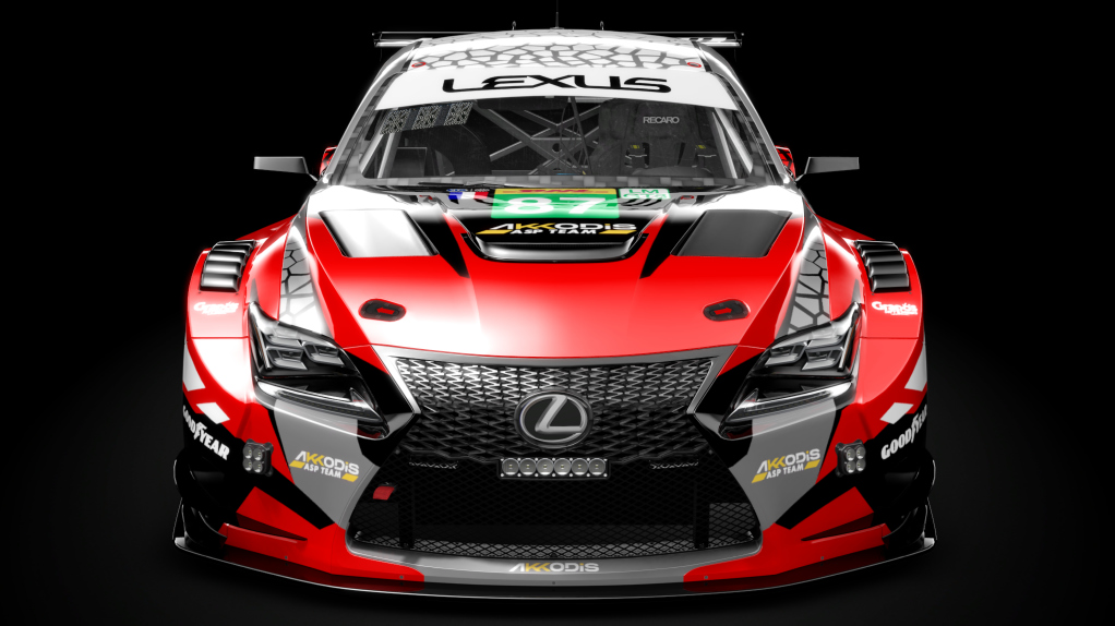 Lexus RC F GT3, skin 2025 WEC #87