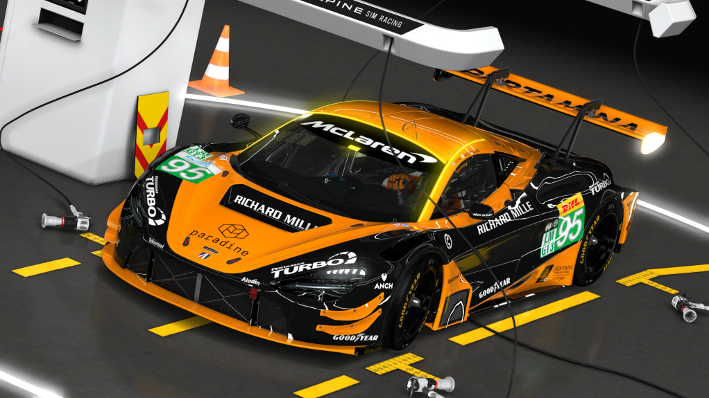 McLaren 720S GT3 EVO, skin 2025 WEC #95 United Autosports