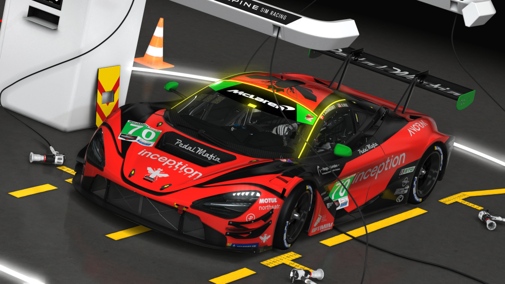 McLaren 720S GT3 EVO, skin 70 Inception Racing 2023