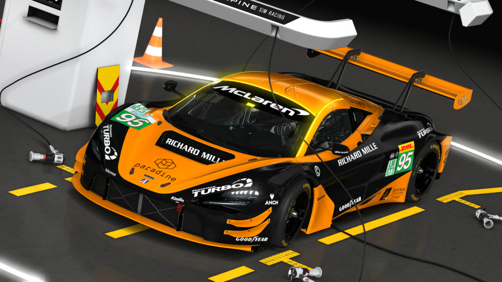 McLaren 720S GT3 EVO, skin WEC 2025 - UnitedAutosports #95