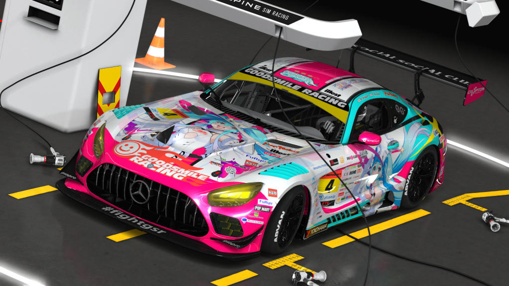 Mercedes-AMG GT3 EVO, skin 2024 Goodsmile Racing