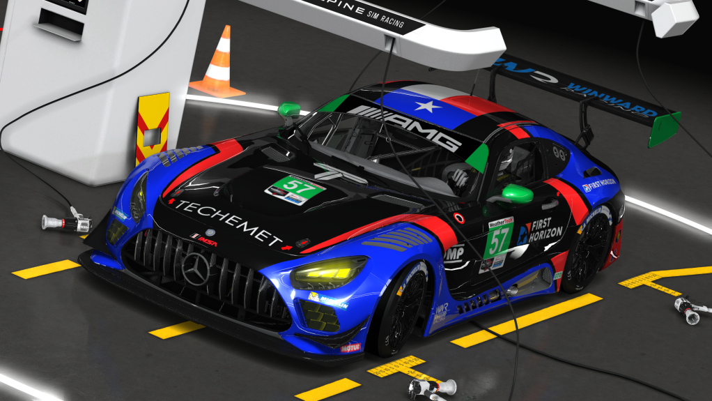 Mercedes-AMG GT3 EVO, skin 57 Winward Racing Black