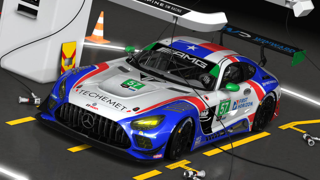 Mercedes-AMG GT3 EVO, skin 57 Winward Racing White