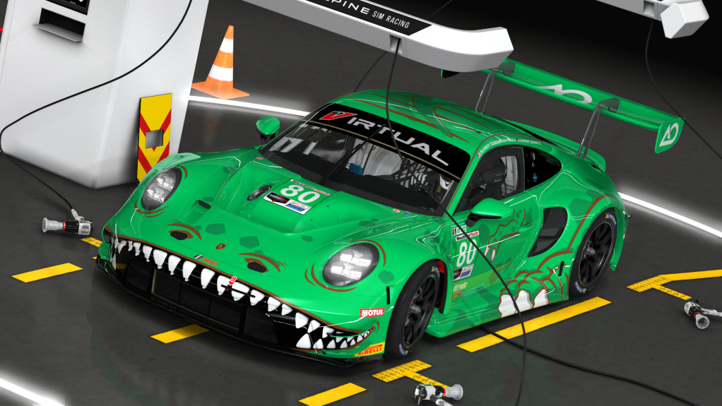 Porsche 992 GT3 R, skin #80 Rexy