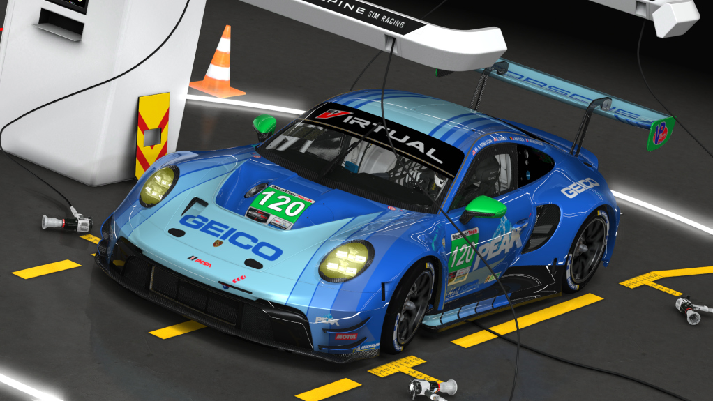 Porsche 992 GT3 R, skin 120 Wright Motorsport