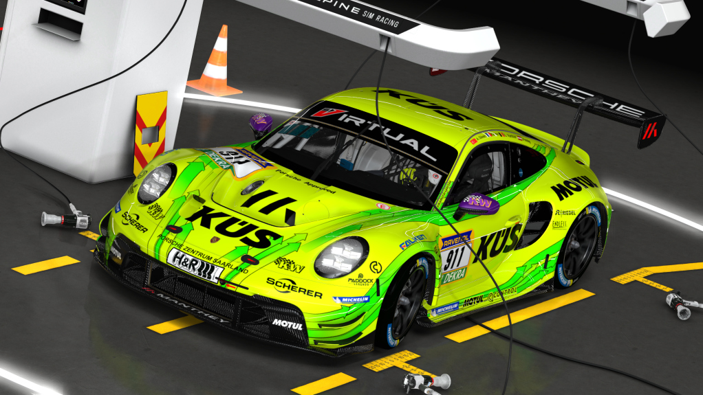 Porsche 992 GT3 R, skin 2024 N24 #911 Manthey EMA