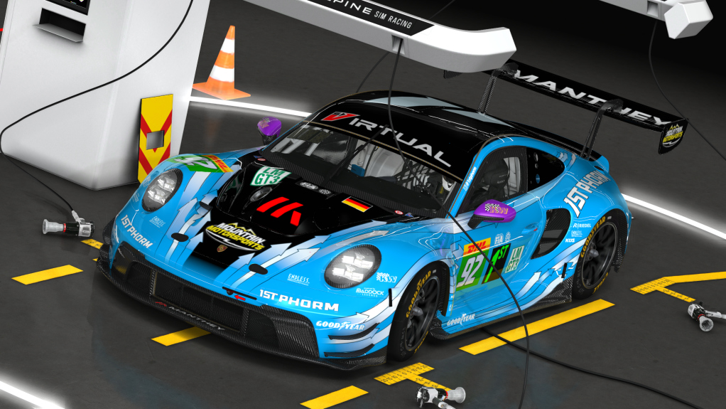 Porsche 992 GT3 R, skin 2025 WEC Manthey Purerxcing #92
