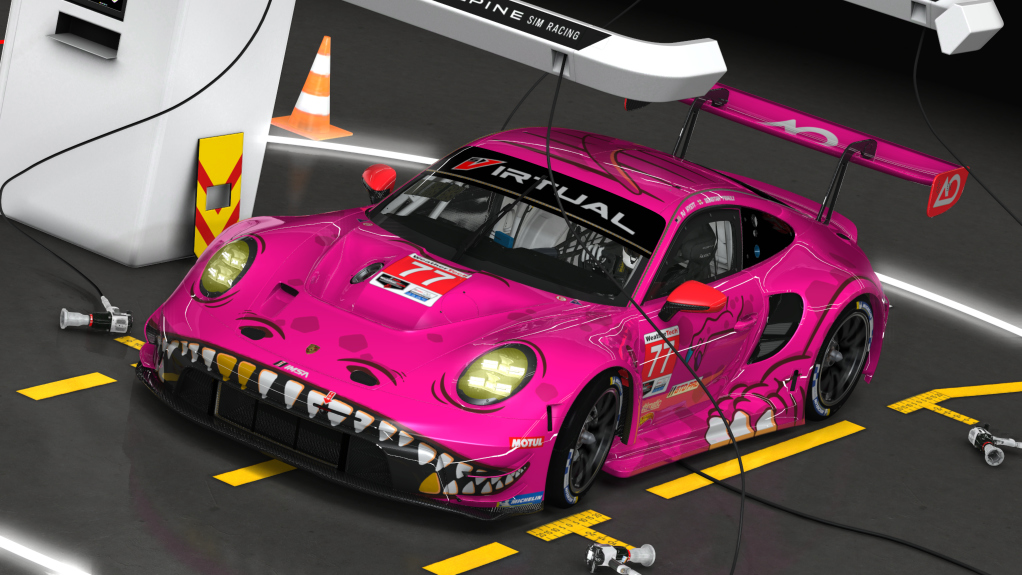 Porsche 992 GT3 R, skin 77 AO Racing Roxy