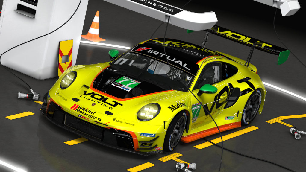 Porsche 992 GT3 R, skin 77 Wright Motorsports