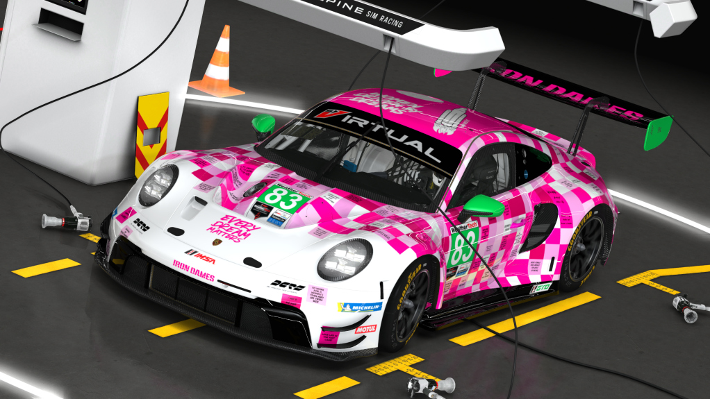 Porsche 992 GT3 R, skin 83 Iron Dames