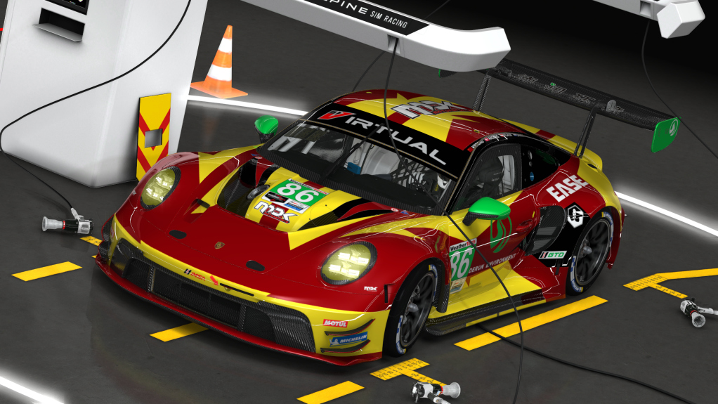 Porsche 992 GT3 R, skin 86 MDK Motorsport