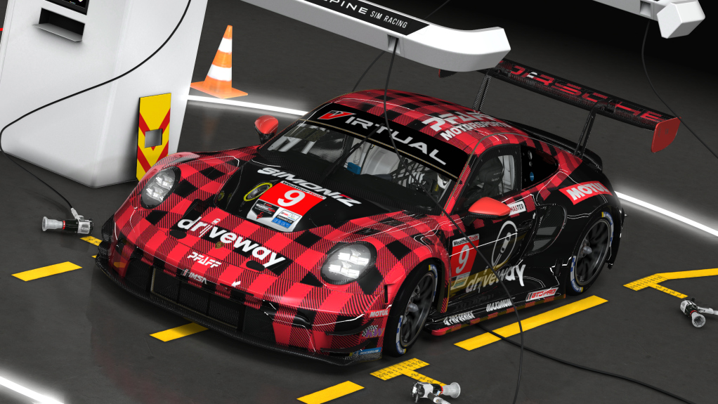Porsche 992 GT3 R, skin 9 Pfaff Motorsport