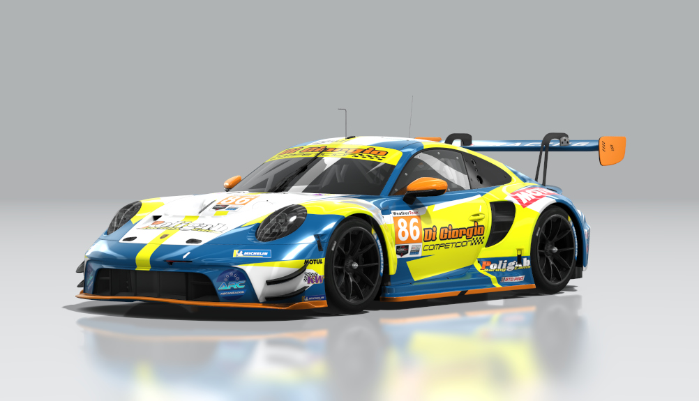 Porsche 992 GT3 R, skin Lautaro Ramirez #86