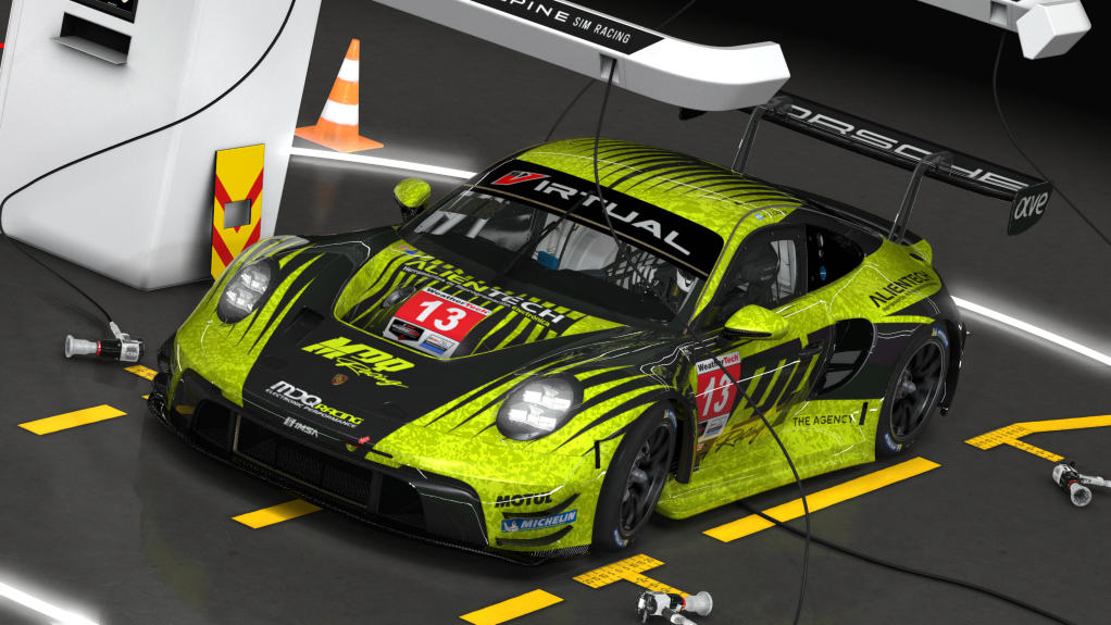 Porsche 992 GT3 R, skin MDQ Racing #13