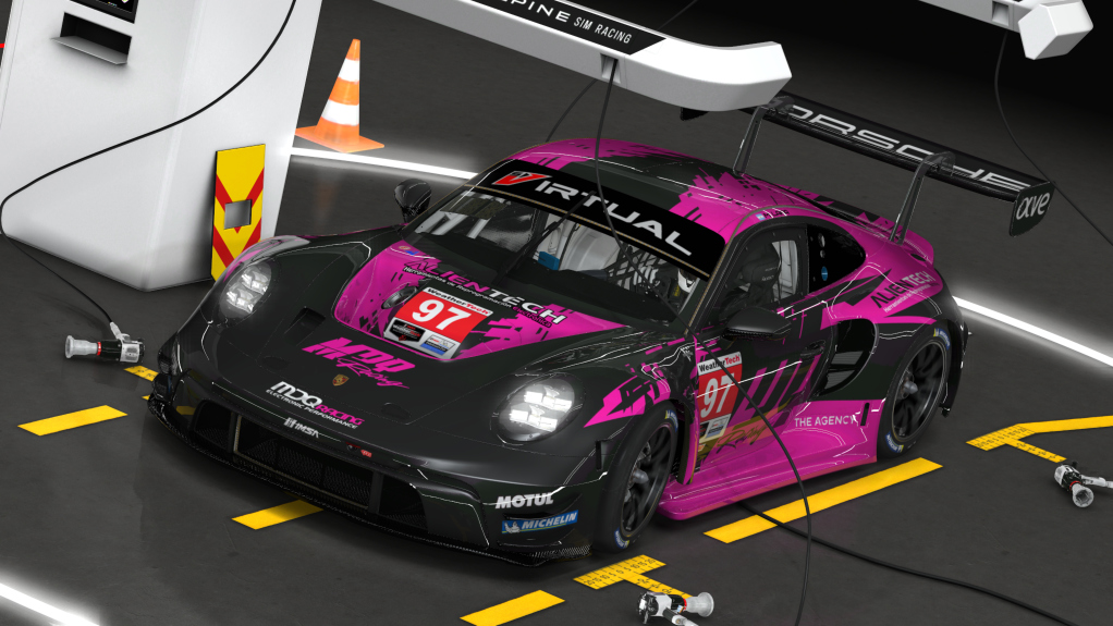 Porsche 992 GT3 R, skin Martin Lara #97