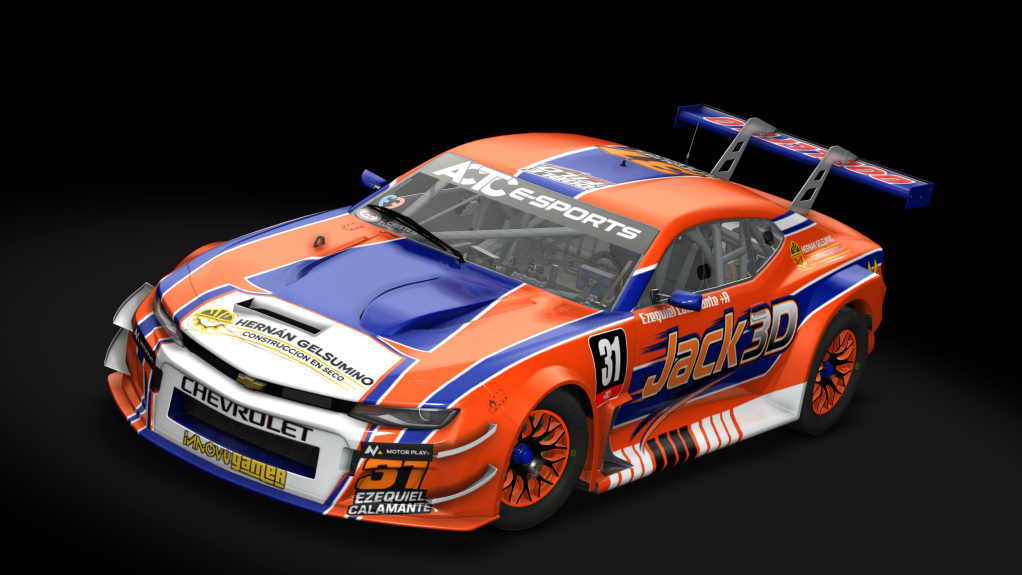 Chevrolet Camaro TC 2025, skin eTC26_Ezequiel CALAMANTE